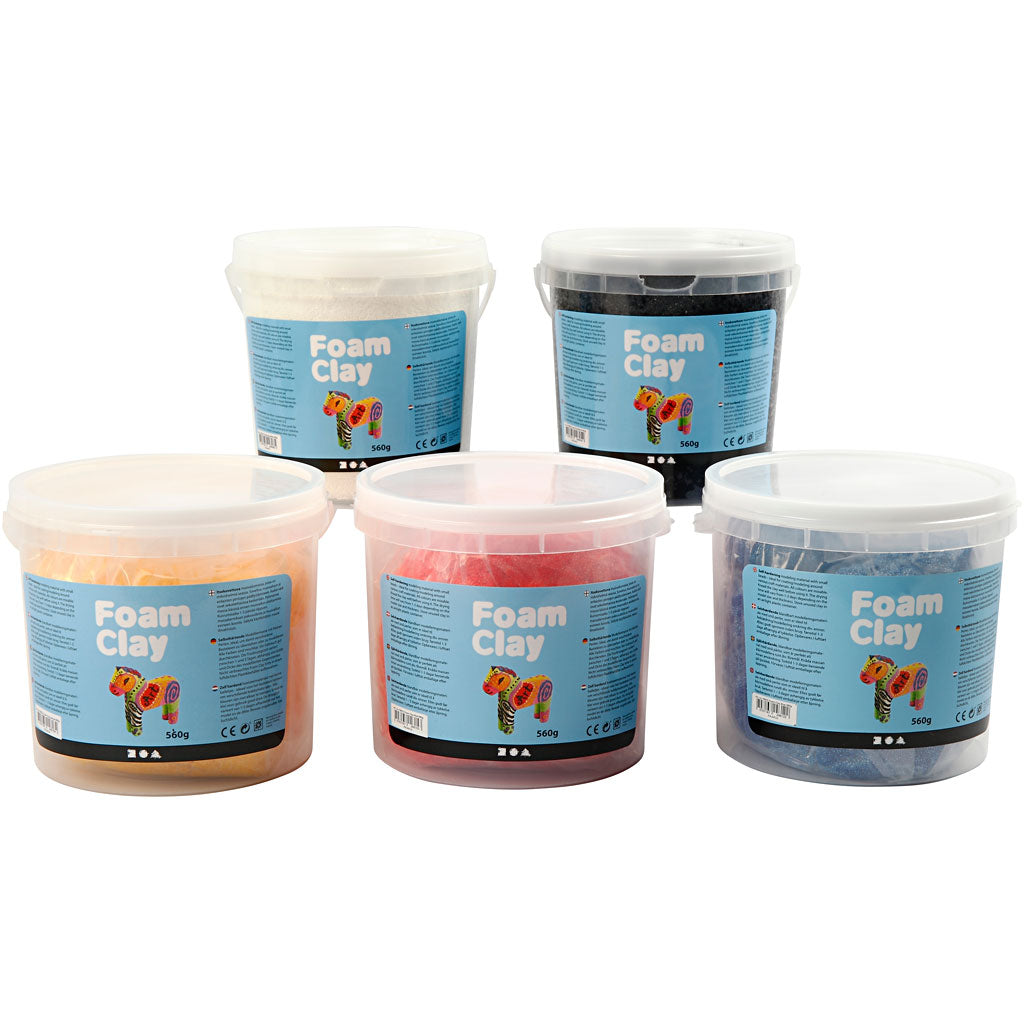 Foam Clay®, couleur primaire, 5x560 gr/ 1 Pq. [HOB-78138]