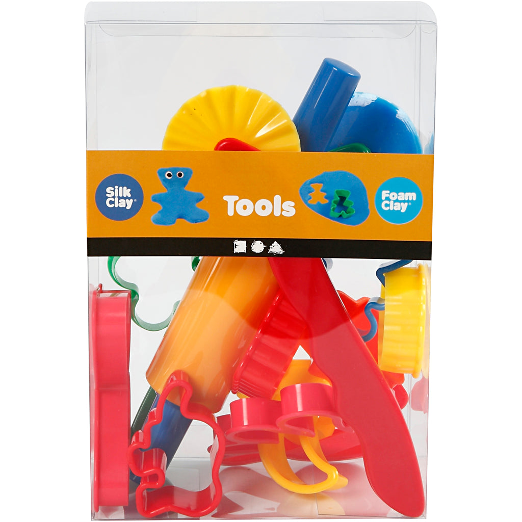 Cutters et outils, dim. 3,5x3,5-7x9 cm, Couleurs assorties, 15pièces [HOB78265]