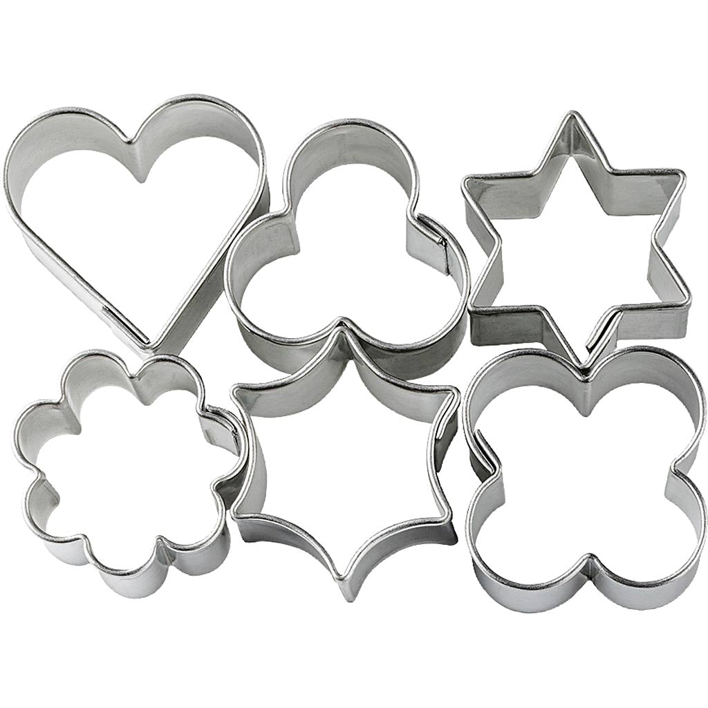 FIMO shaped cutters, 6 pc