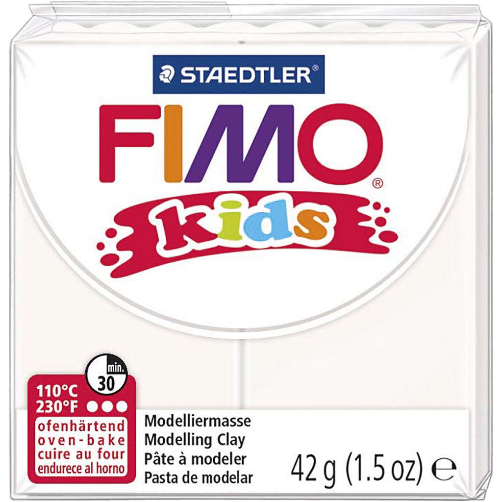 Pâte FIMO® pour Enfant, blanc, 42 gr/ 1 Pq. [HOB-78520]