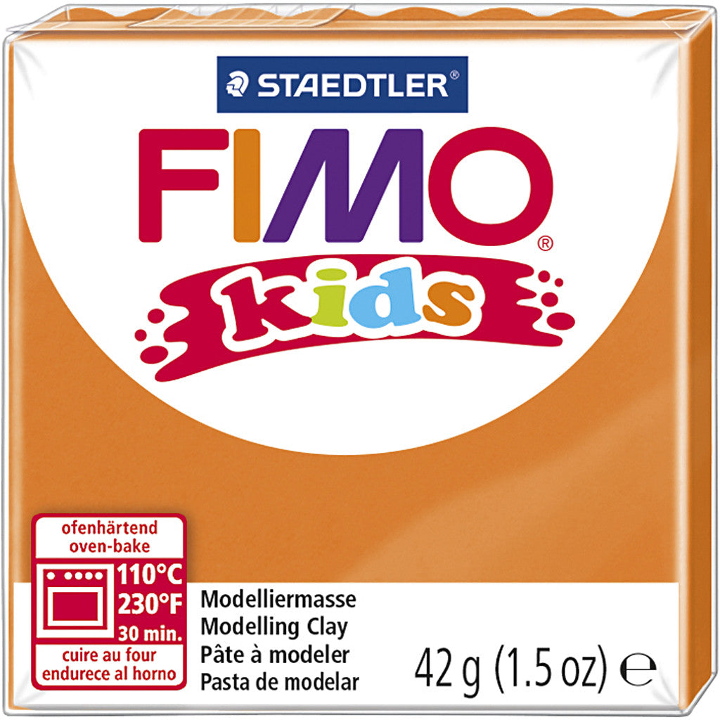 Pâte FIMO® pour Enfant, orange, 42 gr/ 1 Pq. [HOB-78527]