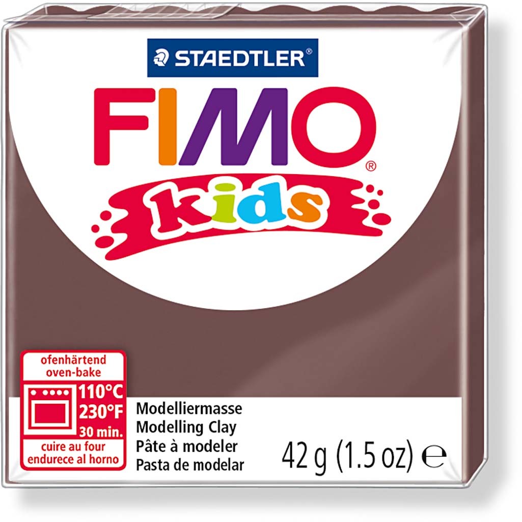 Pâte FIMO® pour Enfant, brun, 42 gr/ 1 Pq. [HOB-78532]
