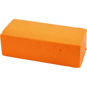 Pâte à Modeler , dim. 13x6x4 cm, orange néon, 500gr/ 1 Pq. [HOB-78689]