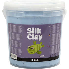 Silk Clay®, bleu néon, 650 gr/ 1 seau [HOB-78814]