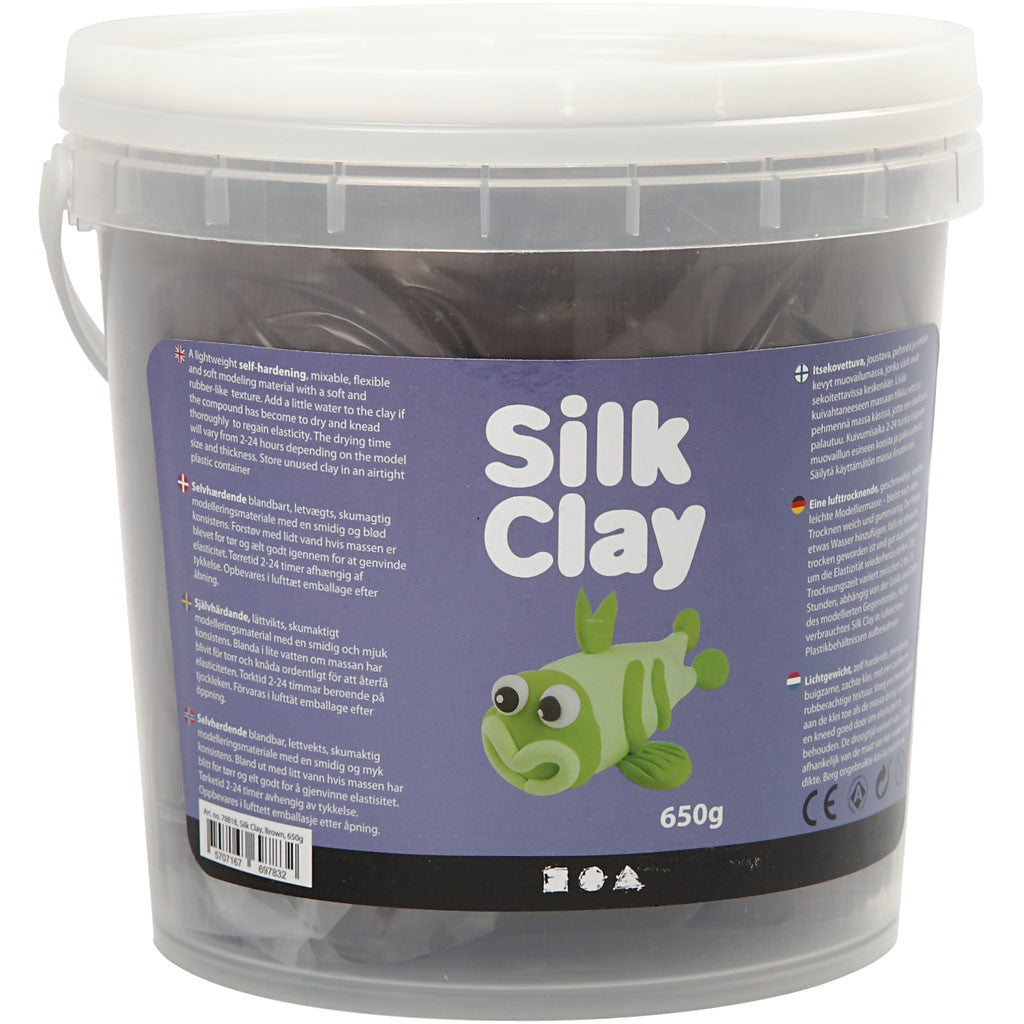 Silk Clay®, brun, 650 gr/ 1 seau [HOB-78818]