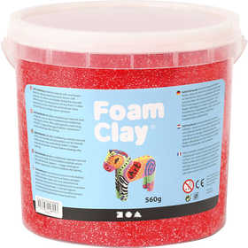 Foam Clay®, rouge, 560 gr/ 1 seau [HOB-78823]