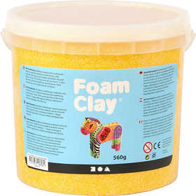 Foam Clay®, jaune, 560 gr/ 1 seau [HOB-78824]
