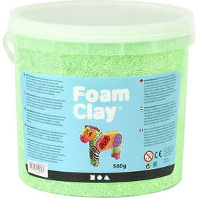 Foam Clay®, vert néon, 560 gr/ 1 seau [HOB-78827]