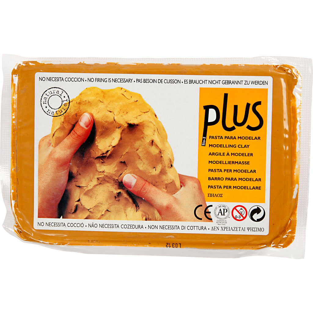 Argile Autodurcissante, jaune ocre, 1000 gr/ 1 Pq. [HOB-789020]