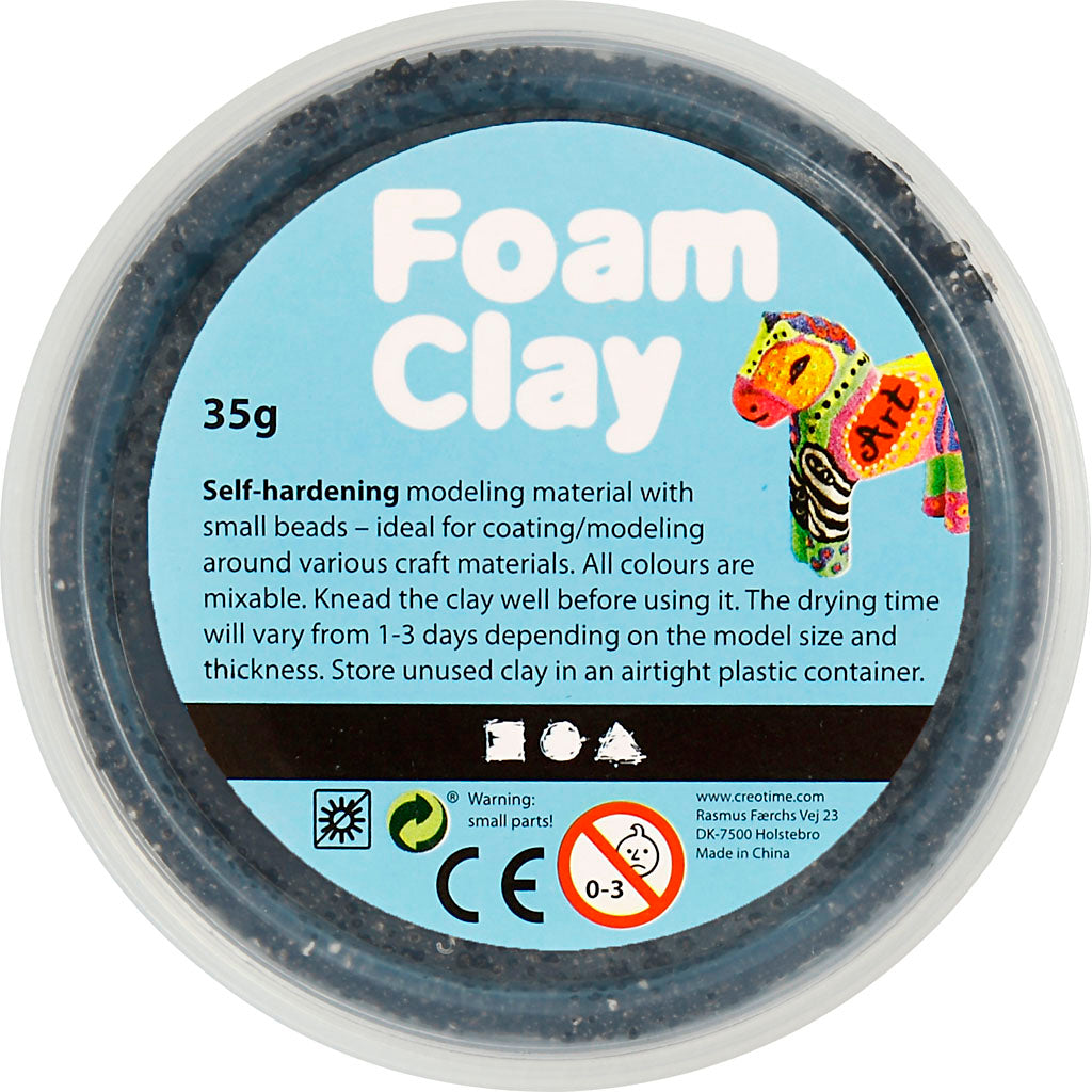 Foam Clay®, noir, 35 gr/ 1 boîte [HOB78920]