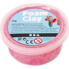 Foam Clay®, rose néon, 35 gr/ 1 boîte [HOB-78926]