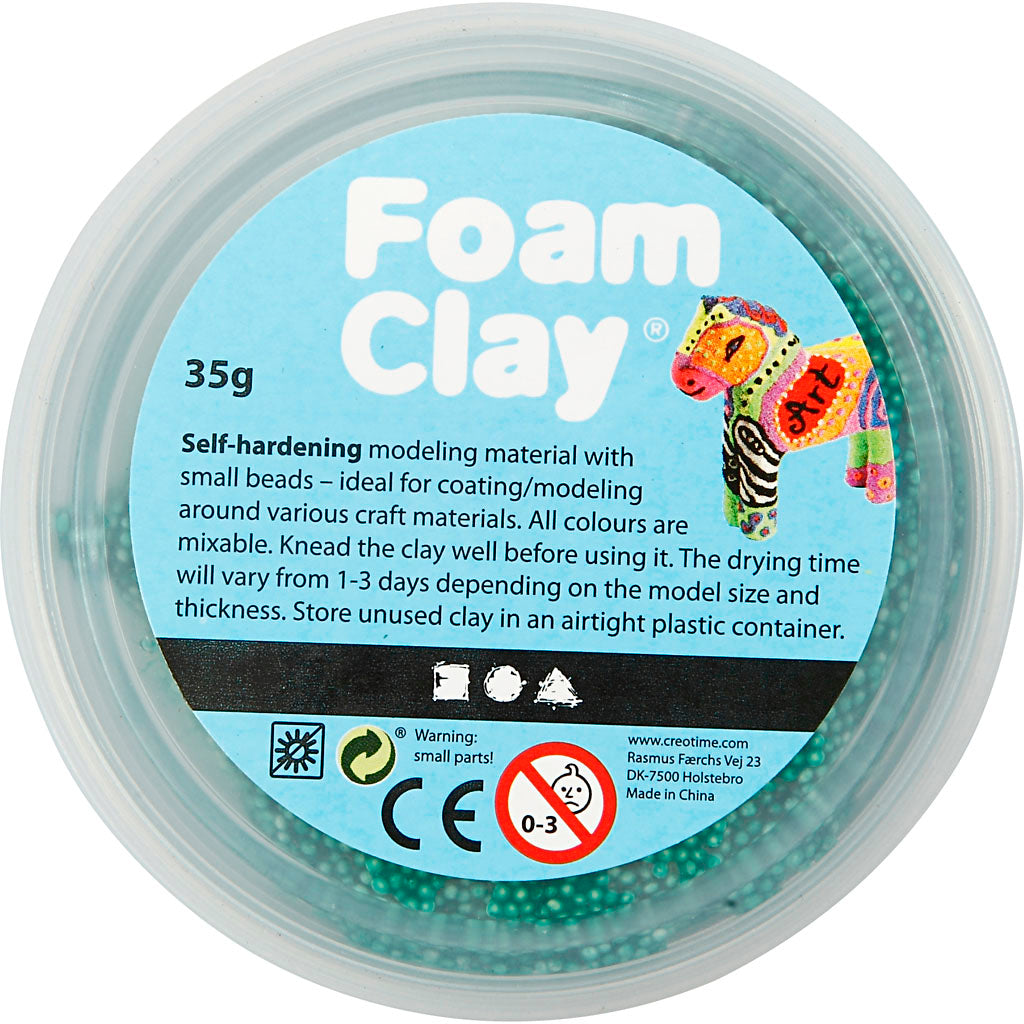 Foam Clay®, vert foncé, 35 gr/ 1 boîte [HOB-78954]