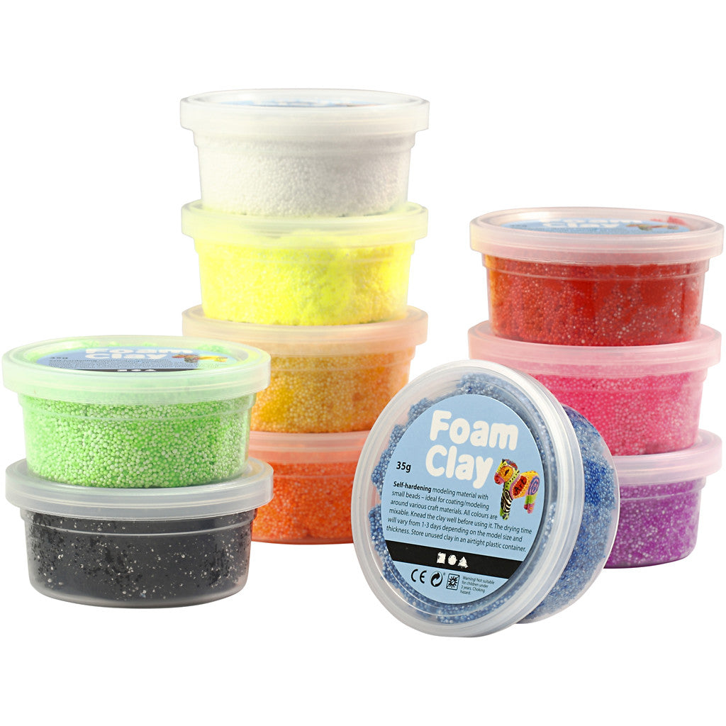 Foam Clay®, ass. de couleurs, 10x12 boîte/ 1 Pq. [HOB-78956]