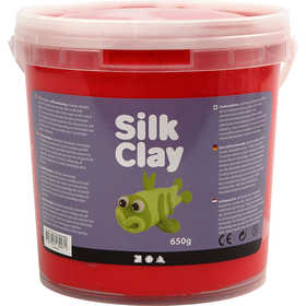 Silk Clay®, rouge, 650 gr/ 1 seau [HOB-79127]