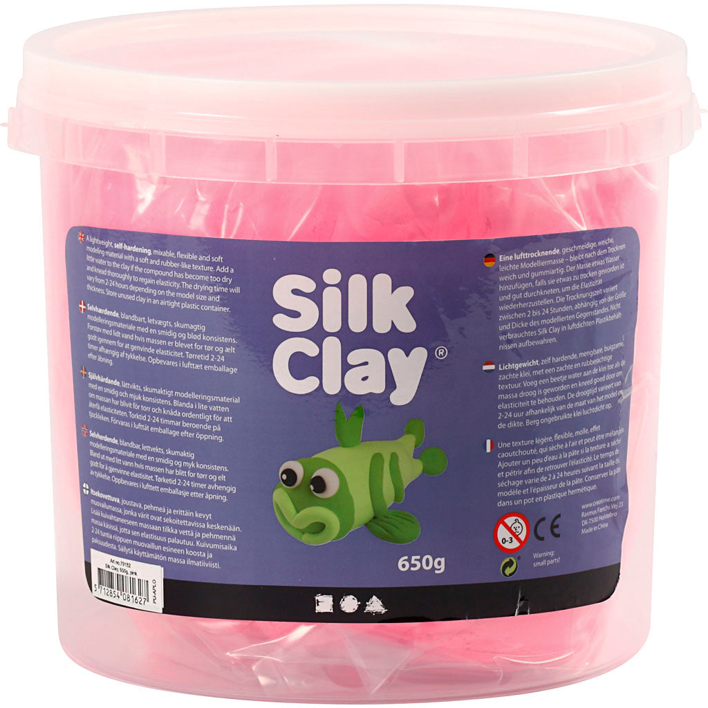 Silk Clay®, rose, 650 gr/ 1 seau [HOB-79152]