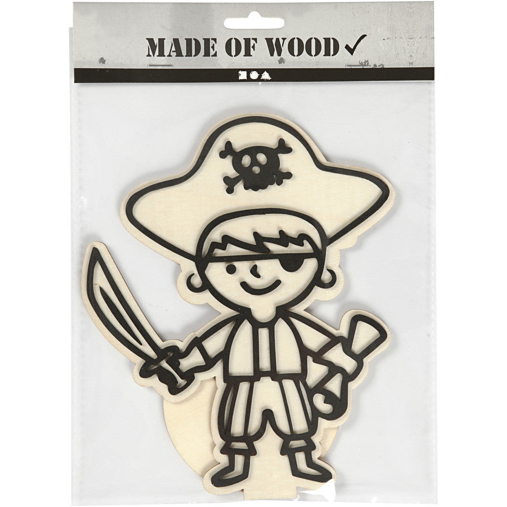 Figurine décorative, pirate, H : 19 cm, 1 pièce [HOB-791950]