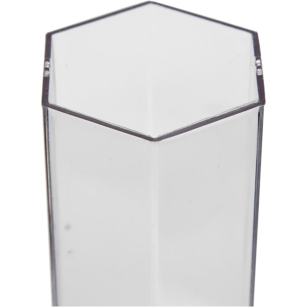 Moule pour bougie, Hexagone, dim. 170x53 mm, 1 pièce [HOB-79222]