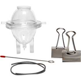 Moule pour bougie, Oeuf, H : 65 mm, d 47 mm, 1 pièce [HOB-79248]