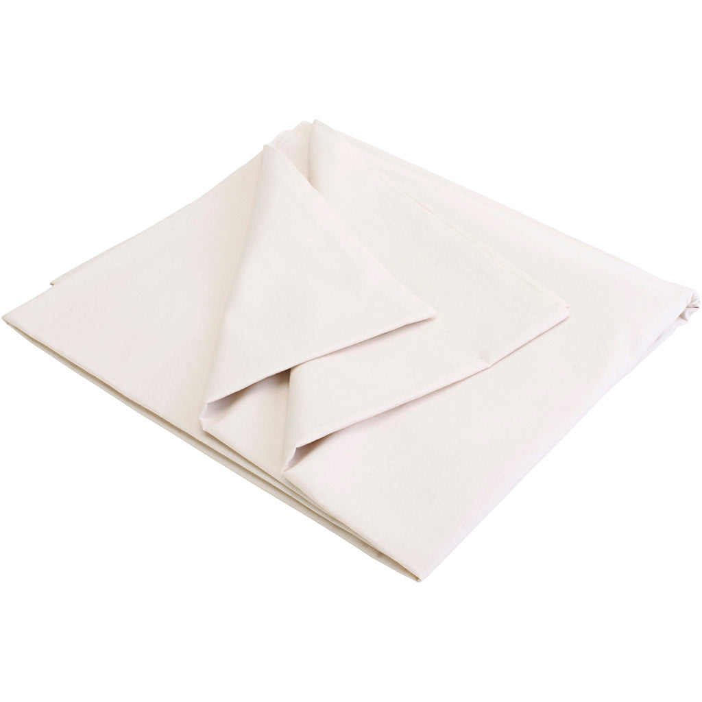 Toile de coton délavée, L : 150 cm, naturel, 5 m/ 1 Pq. [HOB-800299]