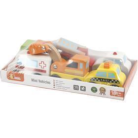 Mini voitures VIGA, dim. 7-9 cm, 6 morceaux/ 1 Pq. [HOB-907756]