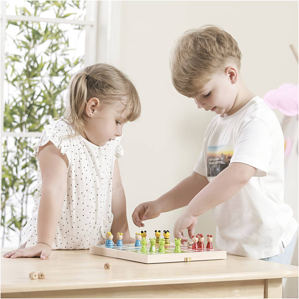 Jeu de société VIGA Ludo des animaux , 1 set [HOB-907762]