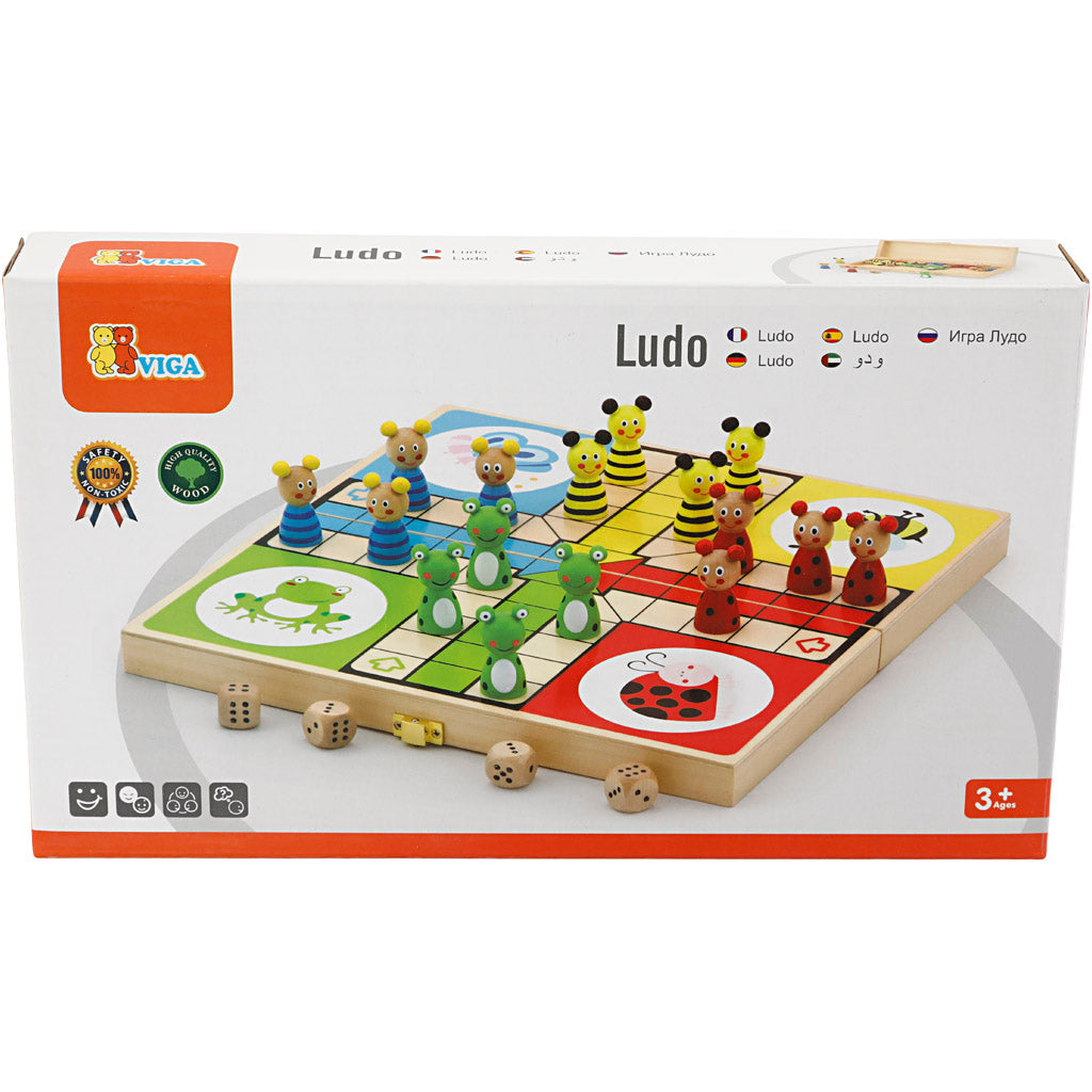 Jeu de société VIGA Ludo des animaux , 1 set [HOB-907762]