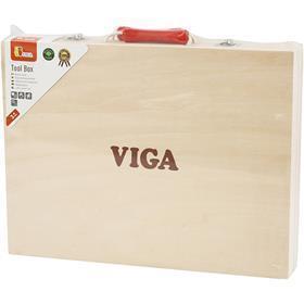 Boîte à outils VIGA, dim. 24x32 cm, 12 morceaux/ 1 set [HOB-908493]
