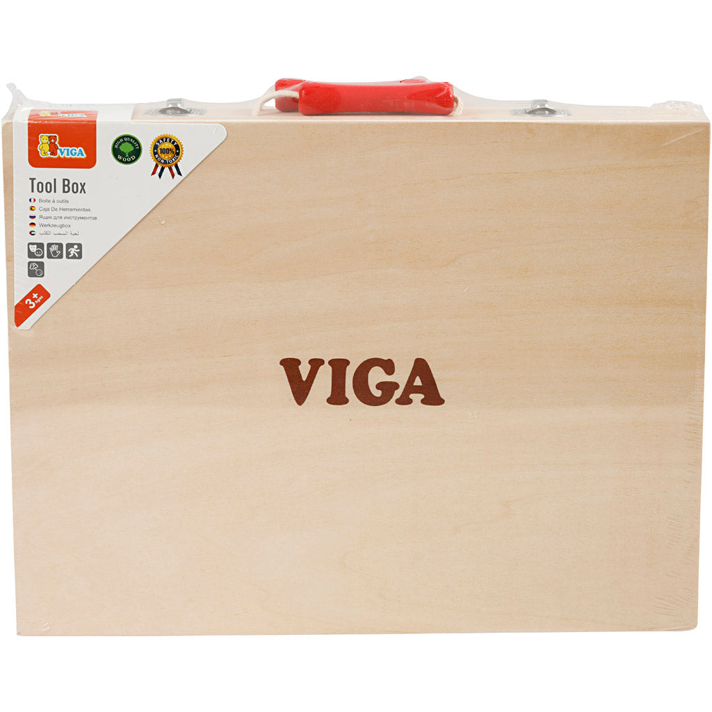 Boîte à outils VIGA, dim. 24x32 cm, 12 morceaux/ 1 set [HOB-908493]