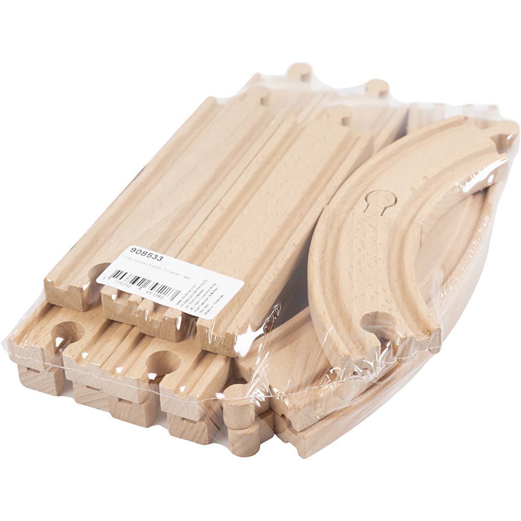 Voies ferrées VIGA, 12 morceaux/ 1 set [HOB-908533]