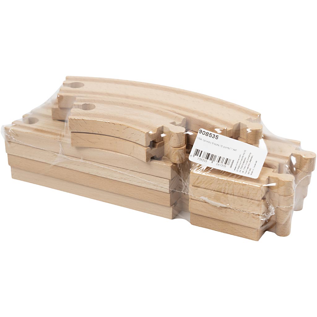Voies ferrées VIGA, 16 morceaux/ 1 set [HOB-908535]