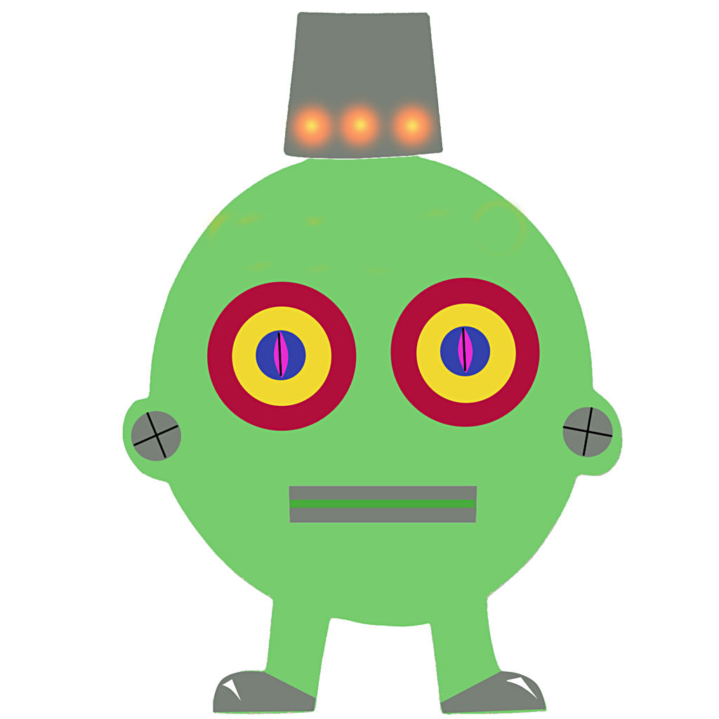 Robots, H : 22,5-24 cm, L : 15-16 cm, 230 gr, blanc, 16 pièces/ 1 Pq. [HOB-95207]