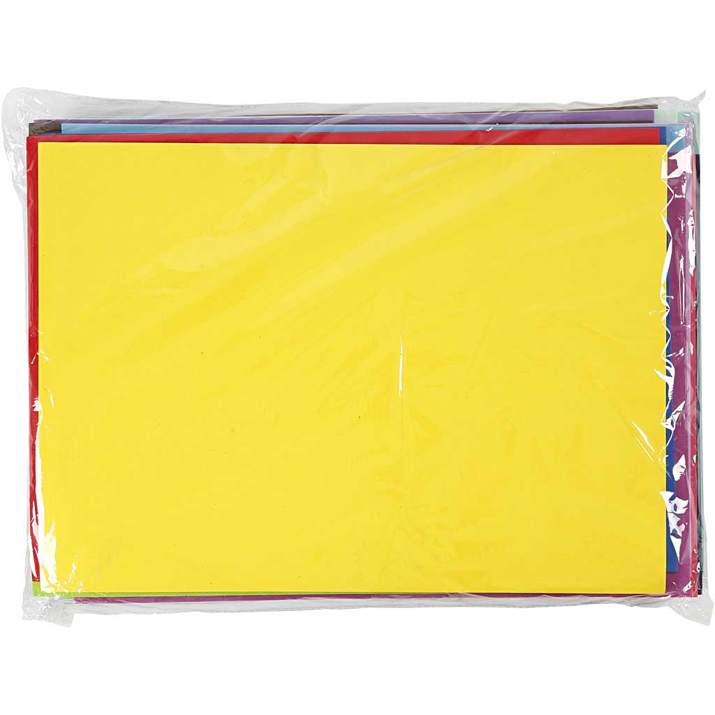 Feuille de Mousse, A3, feuille 297x420 mm, ca. 2 mm, 20 flles ass./ 1 Pq. [HOB-95239]