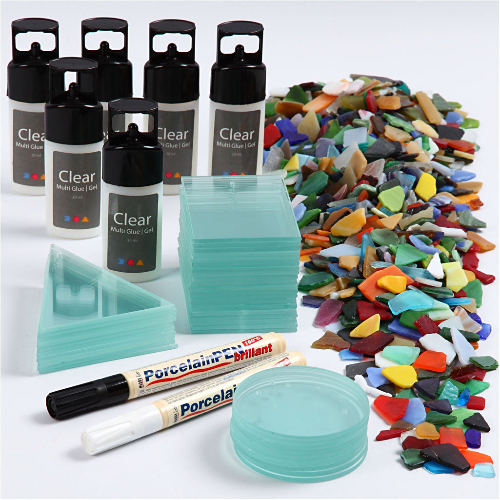 Kit DIY Groupe Décorations en Mosaïques, 40 pièce, 1 set [HOB-97417]