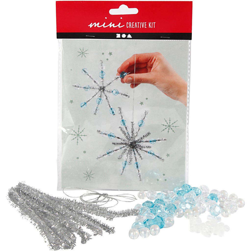 Mini Kit DIY, flocons de neige, 1 Pq. [HOB-977352]