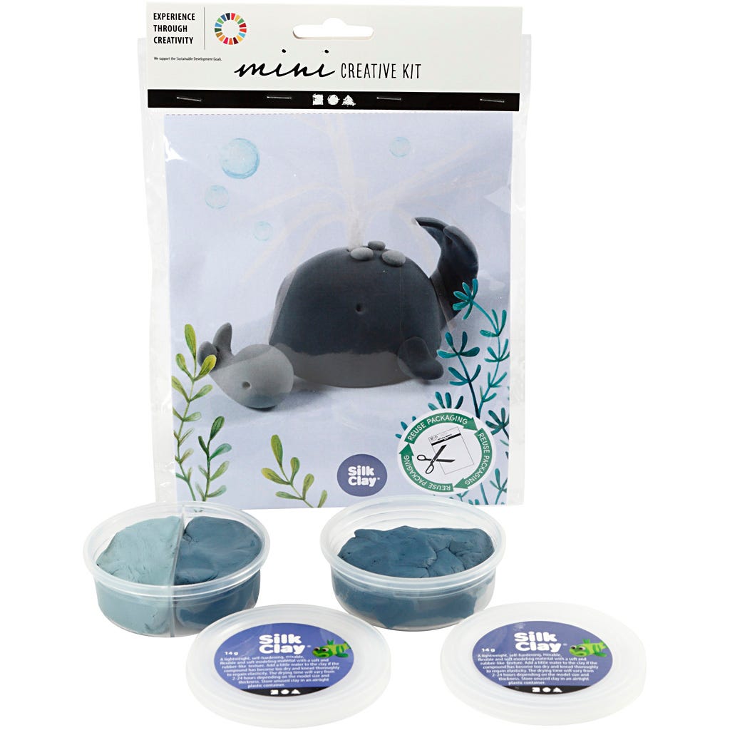 Mini Kit DIY, Baleine et veau, 1 Pq. [HOB-977360]