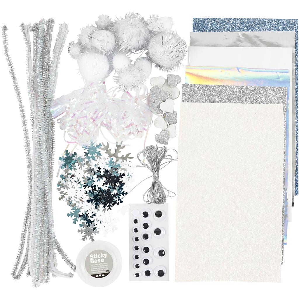 Assortiment de matériel créatif, Hiver, 1 Pq. [HOB-977445]