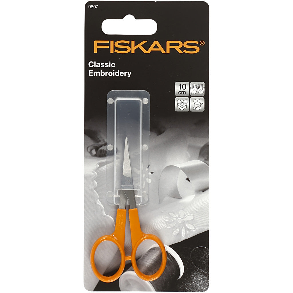 Fiskars Ciseaux de Précision Classiques, L : 10 cm, 1 pièce [HOB-9807]