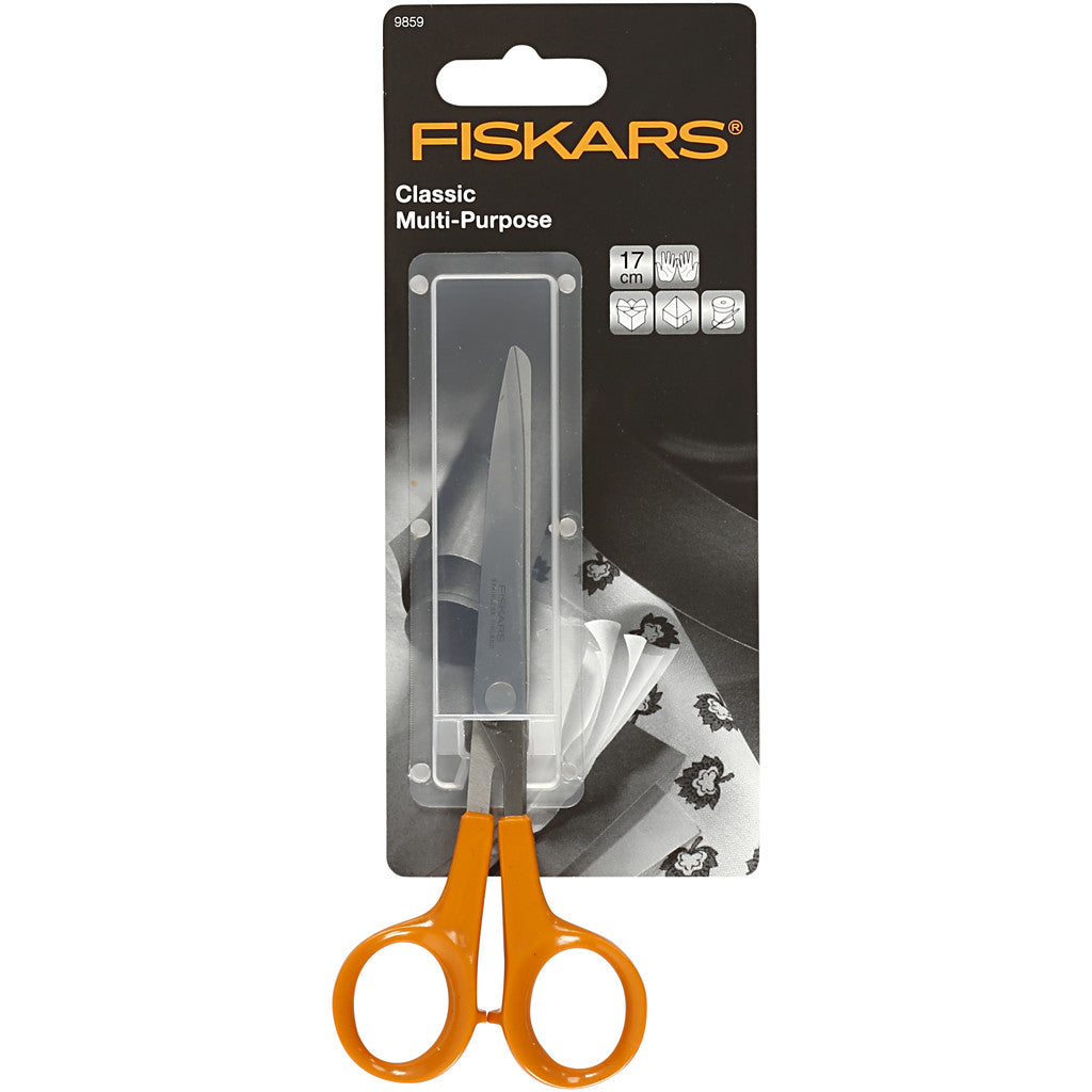 Fiskars Ciseaux Universels Standards, L : 17 cm, 1 pièce [HOB-9859]