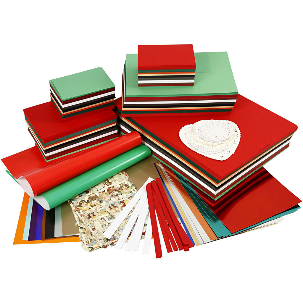 Noël Traditionnel à Bon Prix, ass. de couleurs, 1 set [HOB-99205]