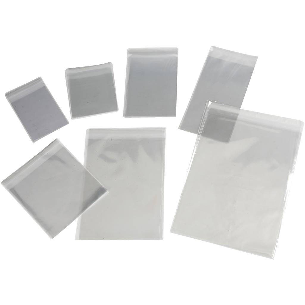 Sachet Cellophane, H : 12,9-31,2 cm, L : 9,7-22,5 cm, ép. 25 my, 1400 pièces/ 1 Pq. [HOB-99721]