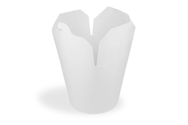 Boîte de nouilles Wok Carton 9,4x9,7 cm 26oz 750ml Blanc (500 pcs) [TK-9987002]