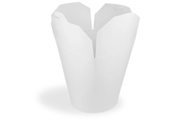 Boîte de nouilles Wok 10x11,5 cm 32oz 1000ml Carton Blanc (500 pcs) [TK-9987003]