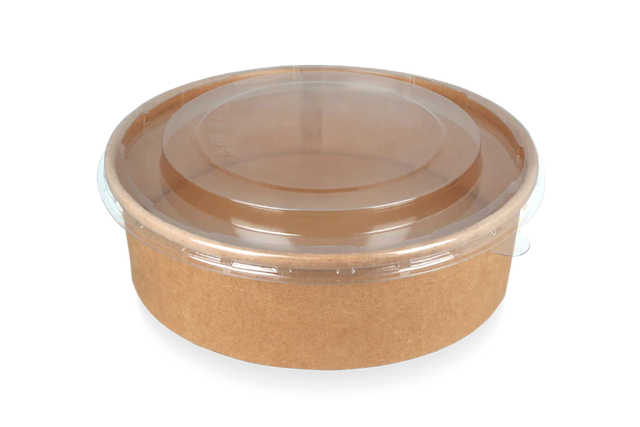 Couvercle salade Poke Bowl 900ml-1300ml Ø18,4cm transparent empilable (300 pcs) [TK-9987010]