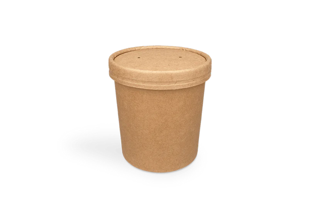 Gobelet à soupe Carton 360ml Ø9 cm 12oz kraft (500 pcs) [TK-9987069]