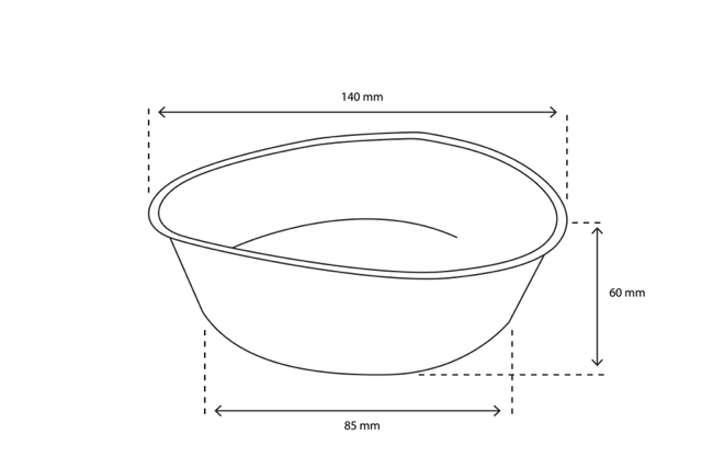 Bol Feuille de Palmier 500ml Ø14 cm (100 pcs) [TK-9987129]