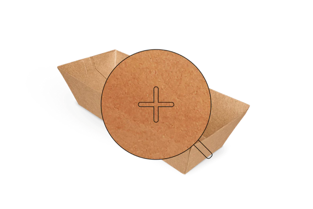 Barquette à croquettes A5 Kraft 3,9x3,5x11,4 cm FSC®Mix (1.000 pcs) [TK-9987198]