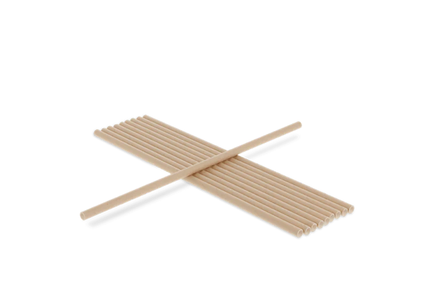 Paille en Papier naturel 0,6x23cm (100 pcs) [TK-9987225]