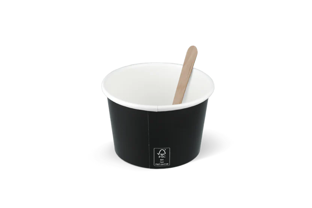 Gobelet à crème glacée Carton 240ml Ø9 cm 8oz FSC®Mix Noir (1.000 pcs) [TK-9987423]