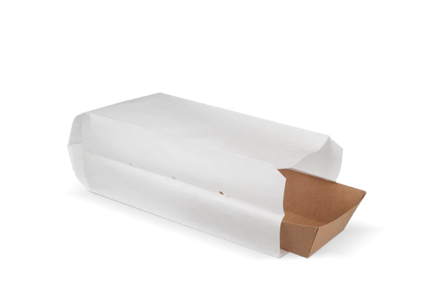 Sachet à Snacks Papier perforé (0.5 pond) 10,5x8,5x27 cm Blanc 45gr (1.800 pcs) [TK-9987485]