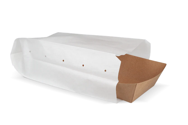 Sachet à Snacks Papier perforé (2 pond) 16x10x31 cm Blanc 45gr (1.100 pcs) [TK-9987489]